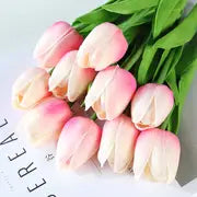 Artificial Tulip Flower Stems – 5PCS Faux Tulips for Home Decor, Vases & Gifts
