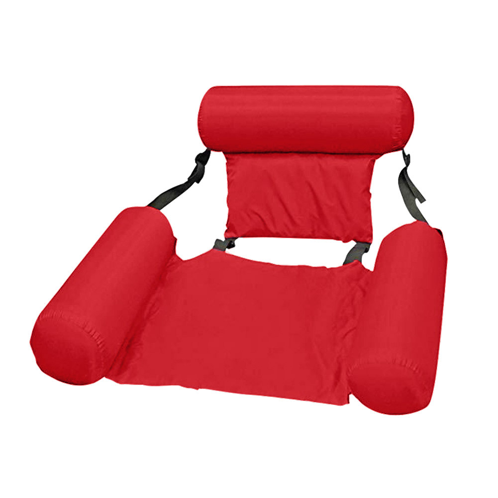 Foldable Inflatable Floating Hammock – Portable Water Lounger with Back & Foot Support